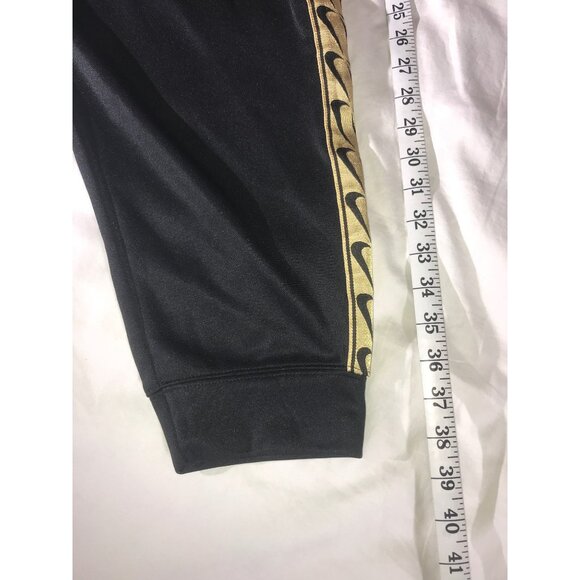 Nike Women's Black & Gold Swoosh Athletic Sweatpants Joggers - Picture 9 of 10